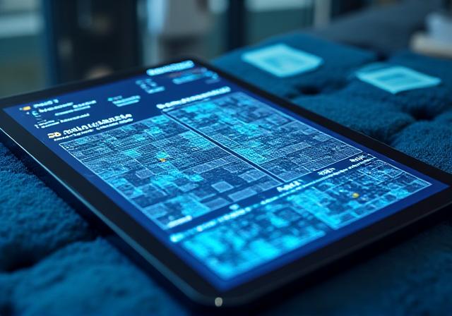 AI dashboard showing textile demand heatmaps