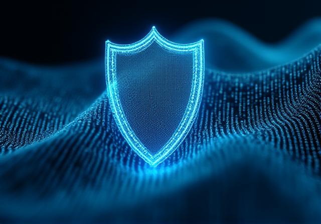 Abstract representation of digital textile design and legal security